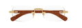 Lunettes de vue Cartier Corne et Bois Exception  CT0377O