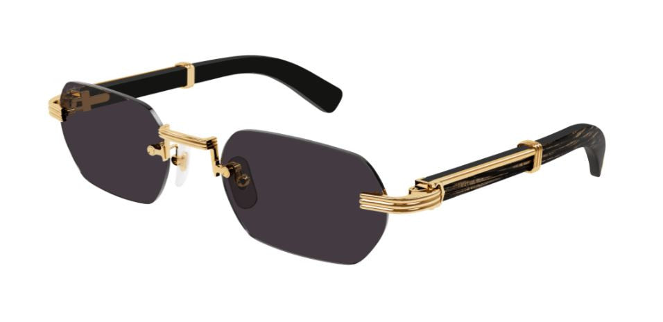 Lunettes de Soleil Cartier Corne et Bois Première CT0362S