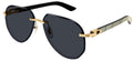 Lunettes de Soleil Cartier Corne et Bois Exception CT0440S