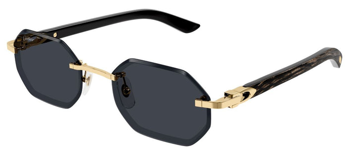 Lunettes de Soleil Cartier Corne et Bois Décor C CT0439S