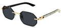 Lunettes de Soleil Cartier Corne et Bois Décor C CT0439S