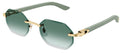 Lunettes de Soleil Cartier Corne et Bois Décor C CT0439S