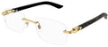 Lunettes de vue Cartier Corne et Bois Décor C CT0453O