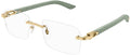 Lunettes de vue Cartier Corne et Bois Décor C CT0453O