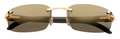 Lunettes de soleil Cartier Corne Décor C CT0046S