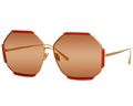 Lunettes de Soleil Linda Farrow Margot Hexagon