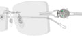 Lunettes de vue Cartier Precious Panthère CT0647O