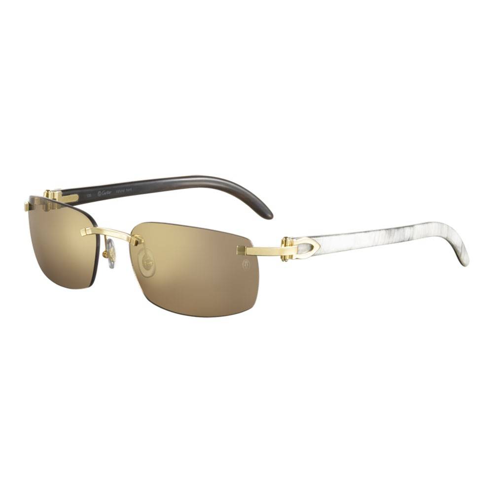 Lunettes de soleil Cartier Corne Décor C CT0046S