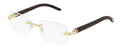 Lunettes de vue Cartier Corne et Bois Première CT0286O