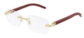 Lunettes de vue Cartier Corne et Bois Première CT0286O